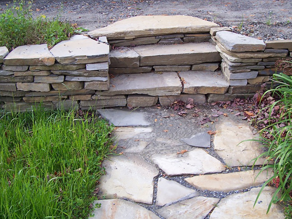 stone walkway design CT from TNT Landscaping & Excavation